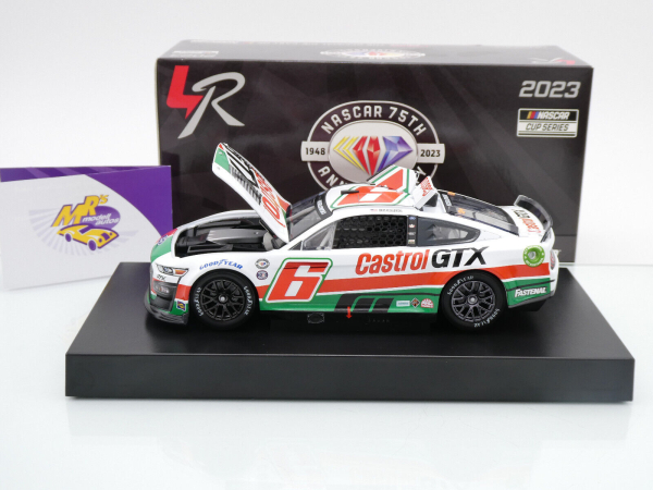 Lionel Racing CX62323CATBW # Ford Mustang NASCAR 2023 " Brad Keselowski - Castrol GTX Throwback " Foil Number " " 1:24