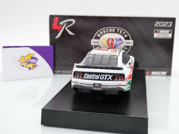 Lionel Racing CX62323CATBW # Ford Mustang NASCAR 2023 " Brad Keselowski - Castrol GTX Throwback " Foil Number " " 1:24