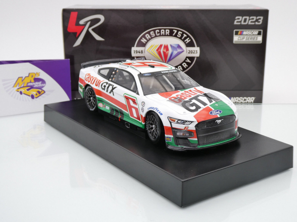 Lionel Racing CX62323CATBW # Ford Mustang NASCAR 2023 " Brad Keselowski - Castrol GTX Throwback " Foil Number " " 1:24