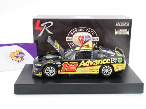 Lionel Racing C122323ADVRB # Ford Mustang NASCAR 2023 " Ryan Blaney - Advance Auto Parts " Foil Number " " 1:24