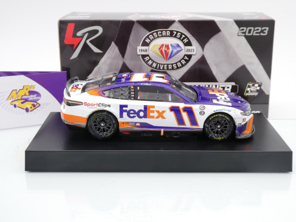 Lionel Racing W112323FEXDHW # Toyota Camry NASCAR 2023 " Denny Hamlin - FedEx Express Kansas Spring Race Winner " 1:24