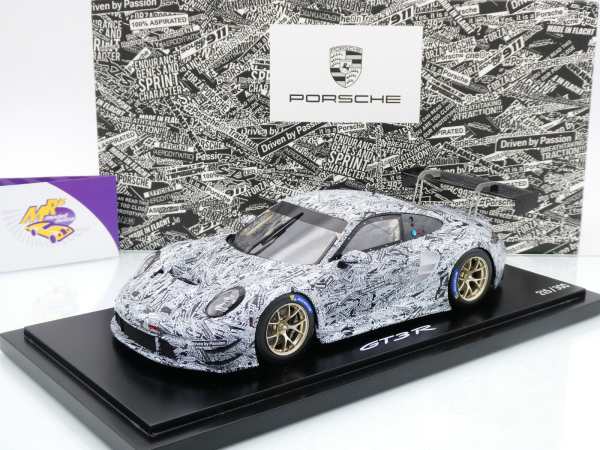 Spark WAP0212740RGT3 # Porsche 911 (992) GT3 R Testcar Baujahr 2022 " Erlkönig Design " 1:18