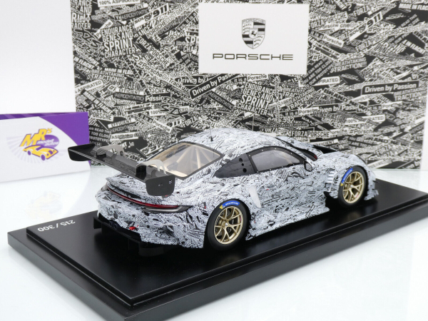 Spark WAP0212740RGT3 # Porsche 911 (992) GT3 R Testcar Baujahr 2022 " Erlkönig Design " 1:18