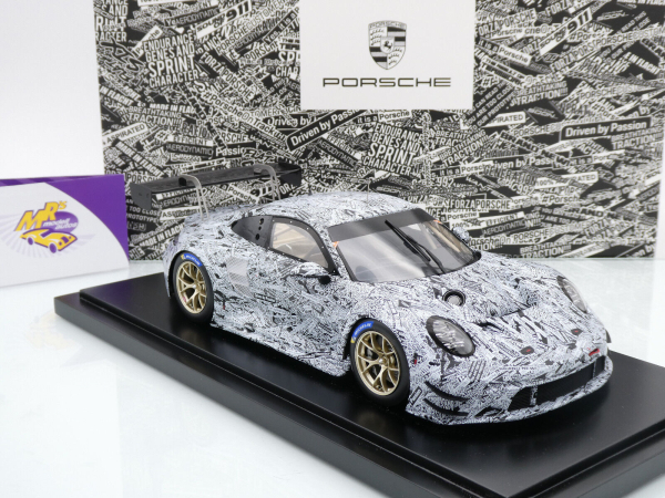 Spark WAP0212740RGT3 # Porsche 911 (992) GT3 R Testcar Baujahr 2022 " Erlkönig Design " 1:18