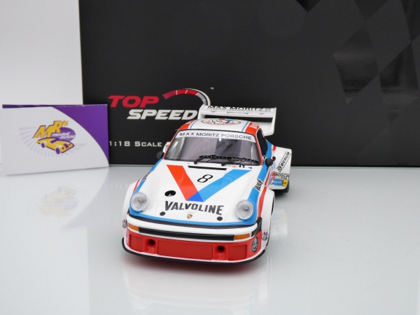 Top Speed TS467 # Porsche 934/5 Nr.8 1000km Nürburgring 1977 " Max & Moritz / Valvoline " 1:18