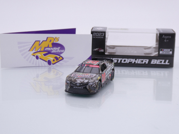 Lionel Racing C202365SALCD # Toyota Camry NASCAR 2023 " Christopher Bell - Interstate Batteries Camo Salutes / Patriotic " 1:64