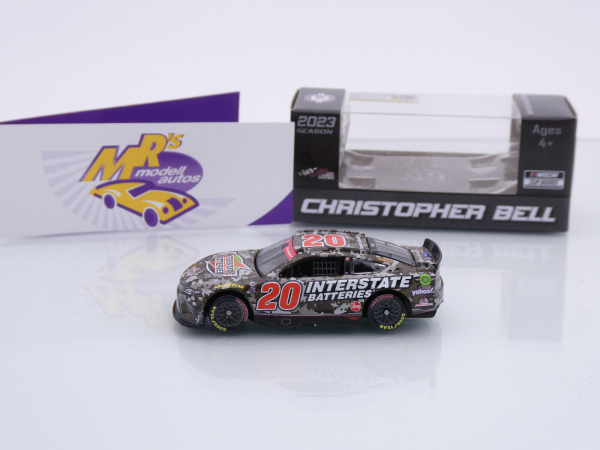Lionel Racing C202365SALCD # Toyota Camry NASCAR 2023 " Christopher Bell - Interstate Batteries Camo Salutes / Patriotic " 1:64