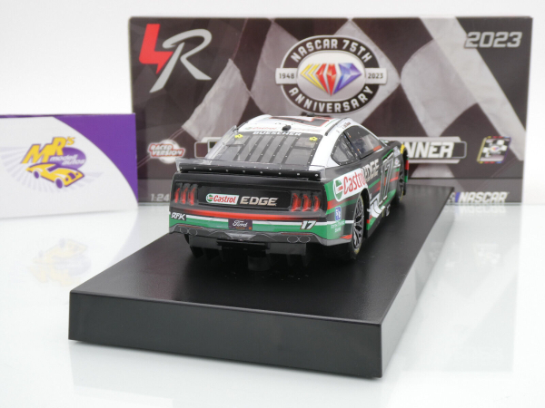 Lionel Racing W172323CASCHQ # Ford Mustang NASCAR 2023 " Chris Buescher - Castrol Edge Michigan Race Winner " Foil Number " " 1:24