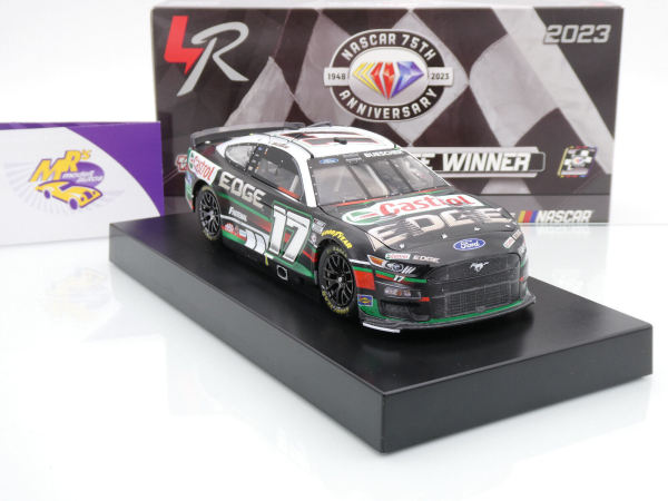 Lionel Racing W172323CASCHQ # Ford Mustang NASCAR 2023 " Chris Buescher - Castrol Edge Michigan Race Winner " Foil Number " " 1:24