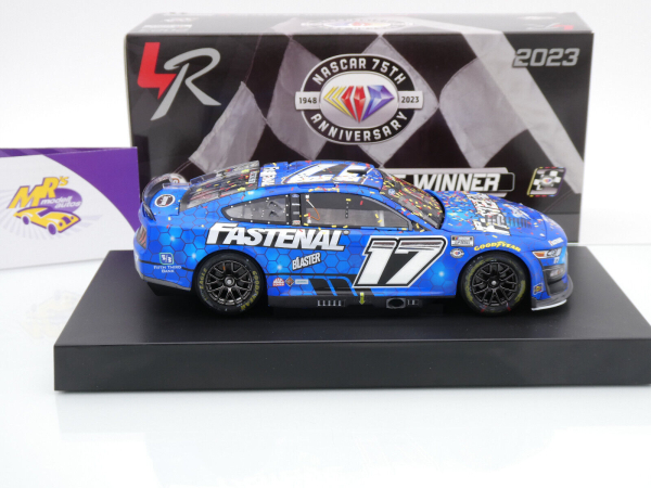 Lionel Racing W172323FASCHK # Ford Mustang NASCAR 2023 " Chris Buescher - Fastenal Richmond Fall Race Winner " Foil Number " " 1:24