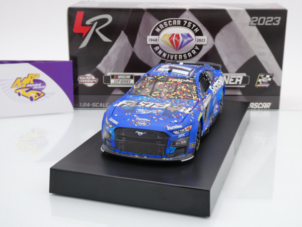 Lionel Racing W172323FASCHK # Ford Mustang NASCAR 2023 " Chris Buescher - Fastenal Richmond Fall Race Winner " Foil Number " " 1:24