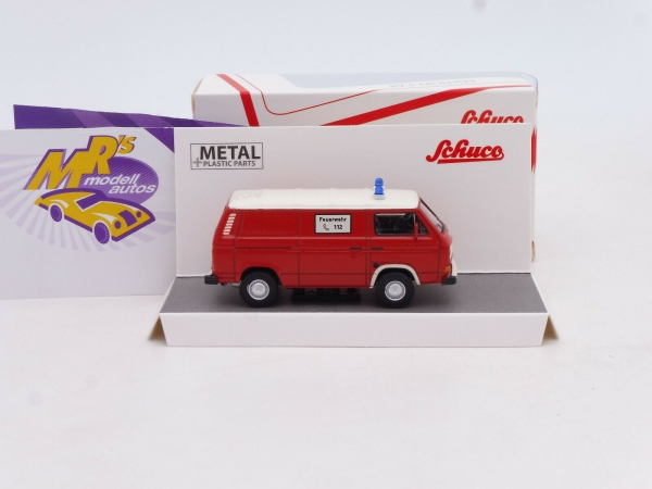 Schuco 20279 # VW Bus T3 Kastenwagen Baujahr 1979-92 " Feuerwehr 112 " 1:64