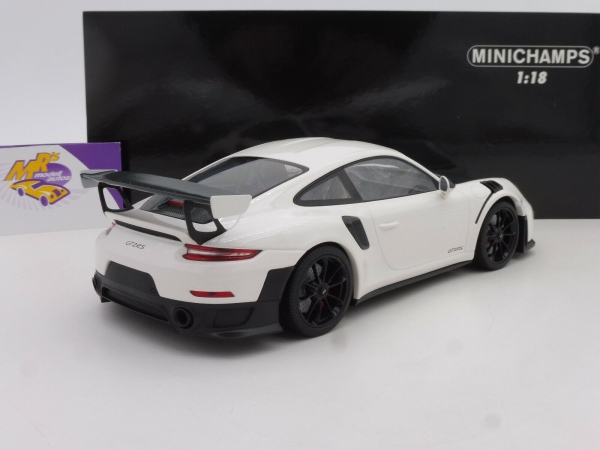 Minichamps 155068301 # Porsche 911 GT2RS (991.2) Weissach Package Baujahr 2018 " weiß-carbon " 1:18