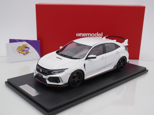 Onemodel 49 # Honda Civic Type R FK8 Baujahr 2017 " Pearl White " 1:18