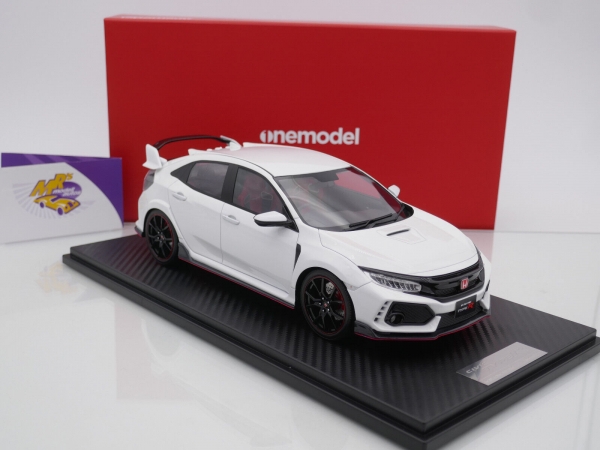 Onemodel 49 # Honda Civic Type R FK8 Baujahr 2017 " Pearl White " 1:18