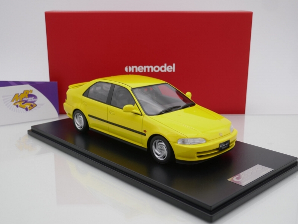 Onemodel 57 # Honda Civic Ferio EG9 Duck Wing Baujahr 1992 " Yellow " 1:18