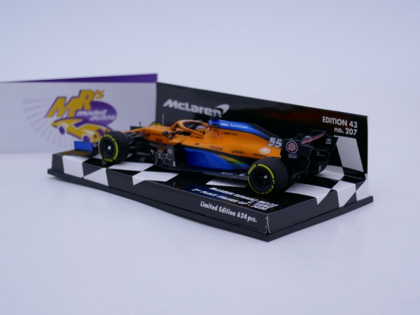 Minichamps 537205155 # McLaren MCL35 2nd. Italian GP 2020 " Carlos Sainz " 1:43