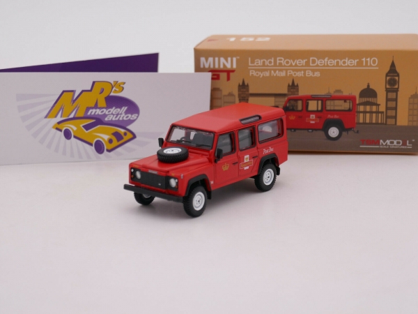 TSM MINI GT MGT00152-R # Land Rover Defender 110 " Royal Mail Post Bus " 1:64