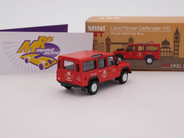 TSM MINI GT MGT00152-R # Land Rover Defender 110 " Royal Mail Post Bus " 1:64