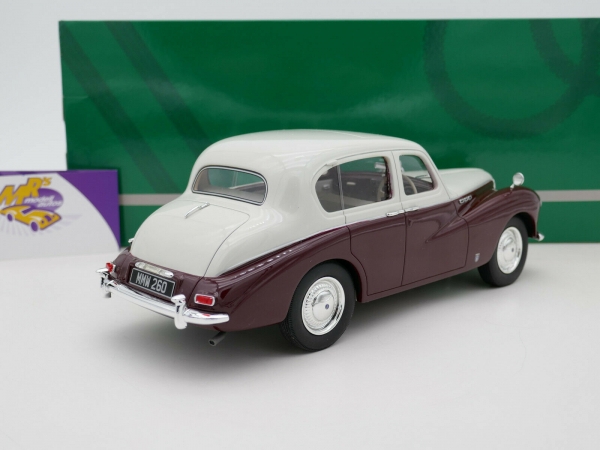 Cult CML084-1 # Sunbeam Supreme MKIII Baujahr 1954 Limousine " grau-dunkelrot " 1:18