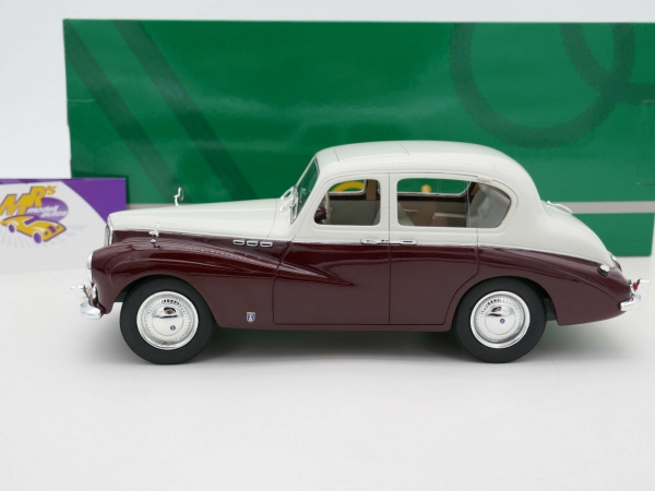 Cult CML084-1 # Sunbeam Supreme MKIII Baujahr 1954 Limousine " grau-dunkelrot " 1:18
