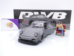 Solido S1807517 # Porsche 911 (964) RWB Rauh-Welt 2024 nardograu " mit Figur " 1:18