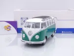 Solido S1813403 # Volkswagen VW T1 Samba Bus Baujahr 1962 " weiß-grün " 1:18