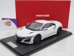 Onemodel 30 # Honda NSX Sportwagen Baujahr 2015 " Pearl White " 1:18