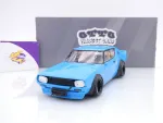 Ottomobile OT1210 # Nissan Skyline 2000 GT-R KPGC110 2024 " LB-Works blue " 1:18