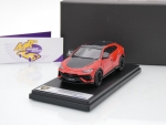 Look Smart LS537C # Lamborghini Urus Performante Baujahr 2022 " Rosso Arancio / Carbon " 1:43