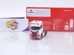 Herpa 314053-006 # Scania CS 20 HD 6x4 3-achs Zugmaschine " weiß-rot " 1:87