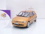 Norev 184940 # Peugeot 306 S16 Baujahr 1997 " goldmetallic / Blaze Yellow " 1:18
