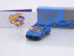 TSM MINI GT MGT00601-L # Bugatti Divo LHD Sportwagen " blau-schwarz (Bugatti Blu) " 1:64