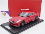 Onemodel 24 # Nissan GT-R R35 Baujahr 2017 " Red " 1:18