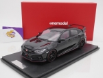 Onemodel 46 # Honda Civic Type R FK8 Baujahr 2017 " Glossy Black " 1:18