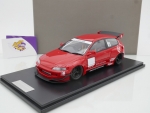 Onemodel 63 # Honda Civic EG6 Baujahr 1995 " Rocket Bunny - Red / Pandem Design " 1:18